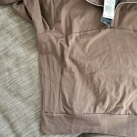 NWT Adidas women’s golf sport quarter zip mocha brown sz M - Picture 4 of 5
